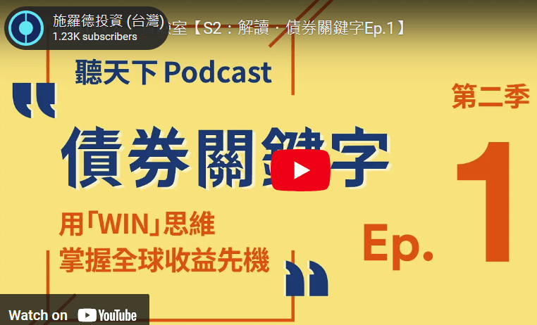 施罗德x天下实验室【S2：解读・债券关键字Ep.1】